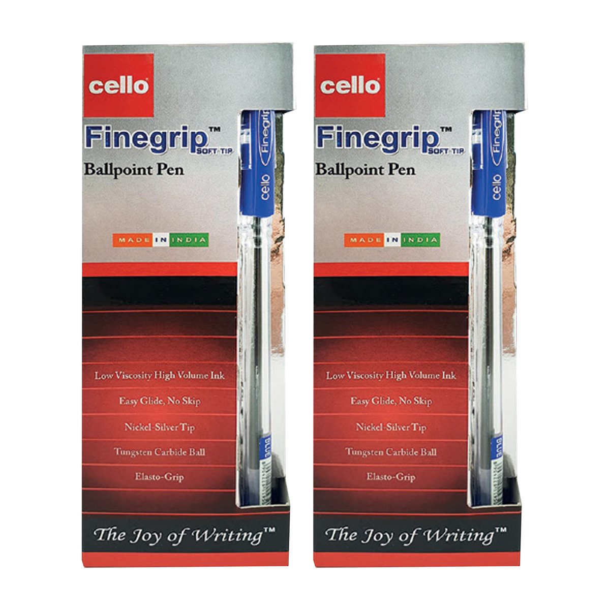 Cello FineGrip Ball Pen 0.7mm 12's x 2 FGRIP7