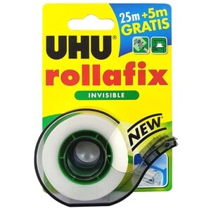 UHU Rollafix Stationery Adhesive Tape And Cutter, 36395