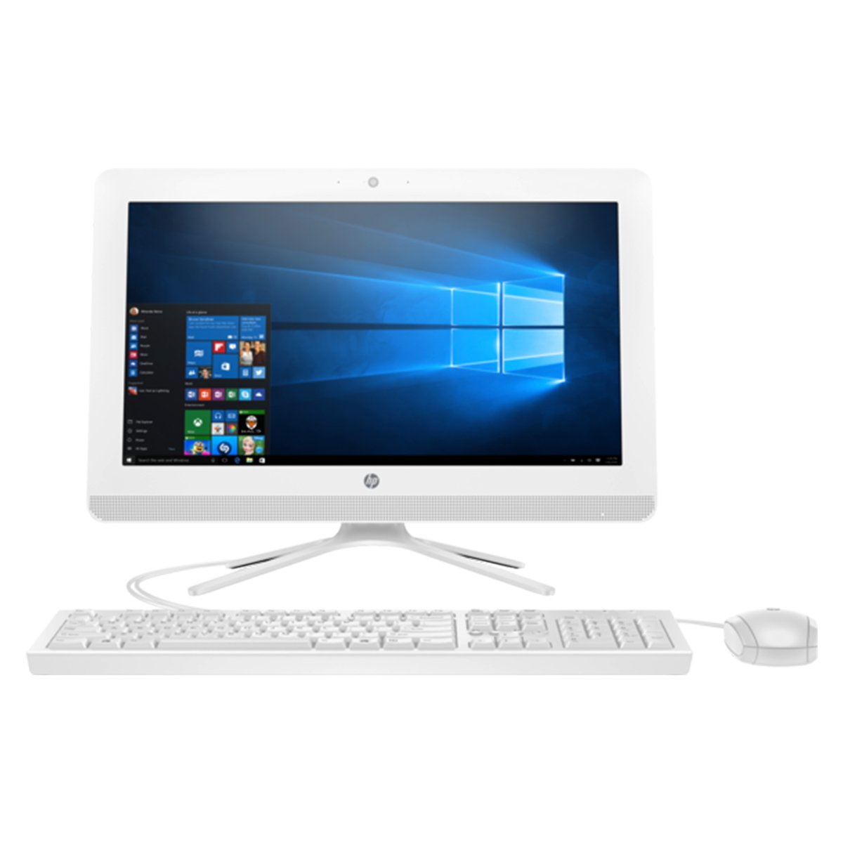 HP All in One Desktop 20-C402,19.5-inch FHD IPS Screen,Core i3,4GB RAM,1TB HDD,White