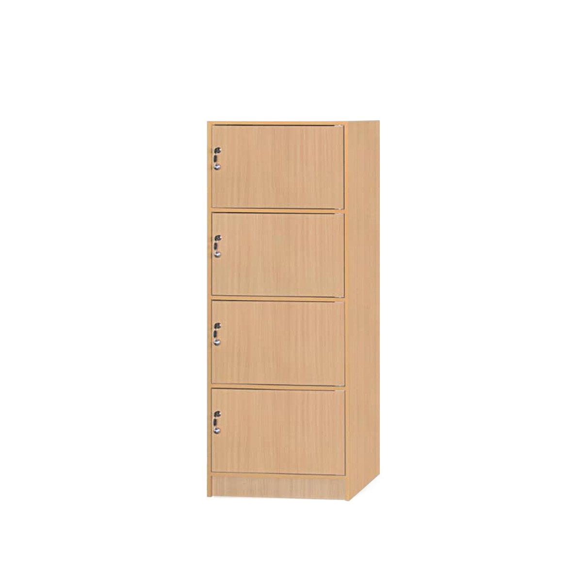 Maple Leaf Locker Cabinet 4 Door Beech