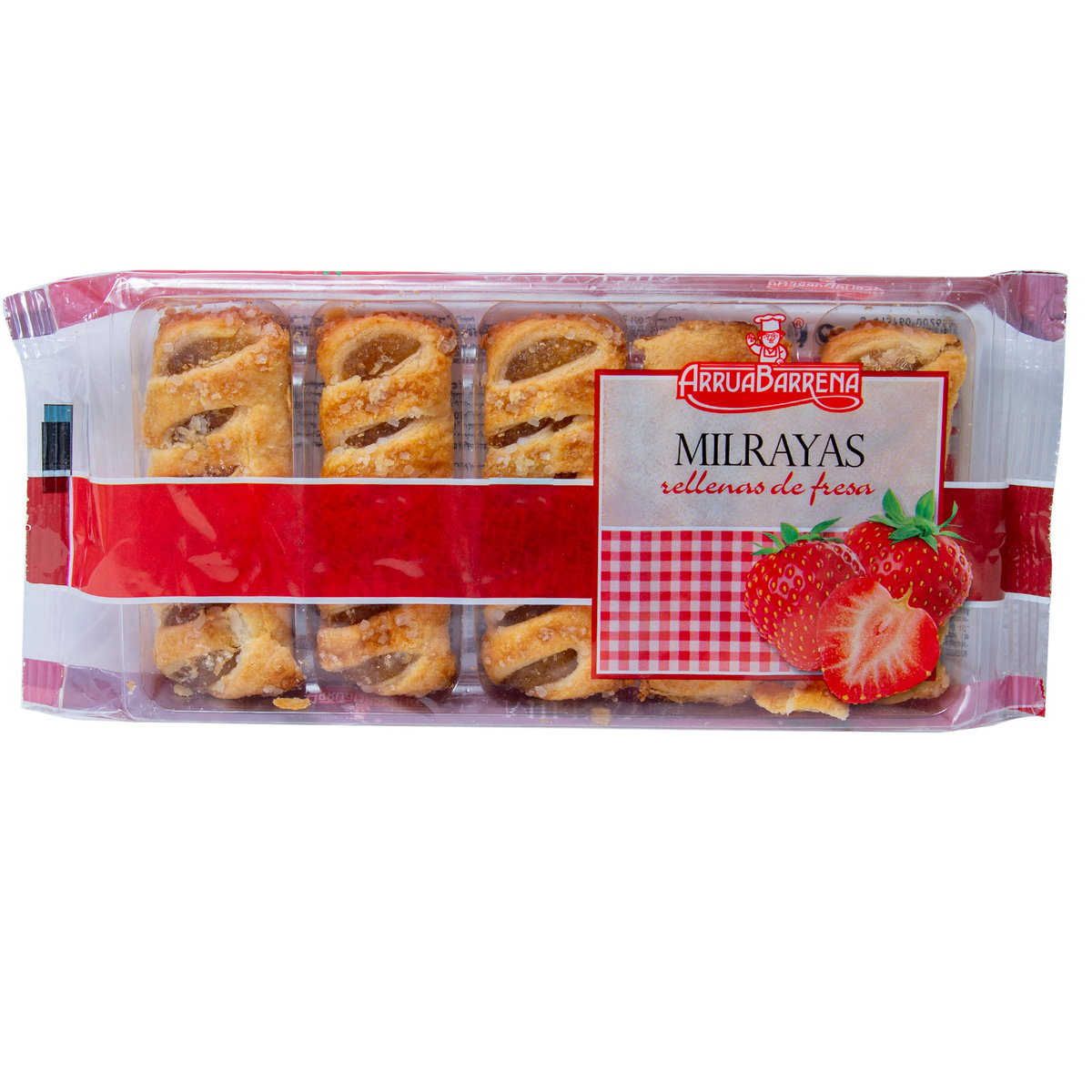 ArruaBarrena Strawberry Flavor Milrayas Puff Pastry 150 g
