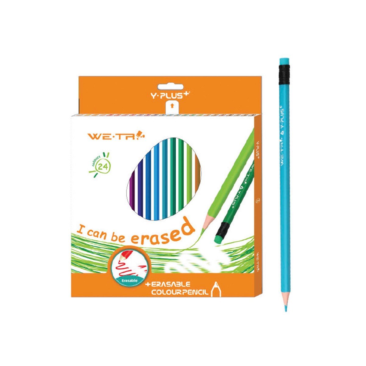 Y-Plus Erasable Color Pencil 24's