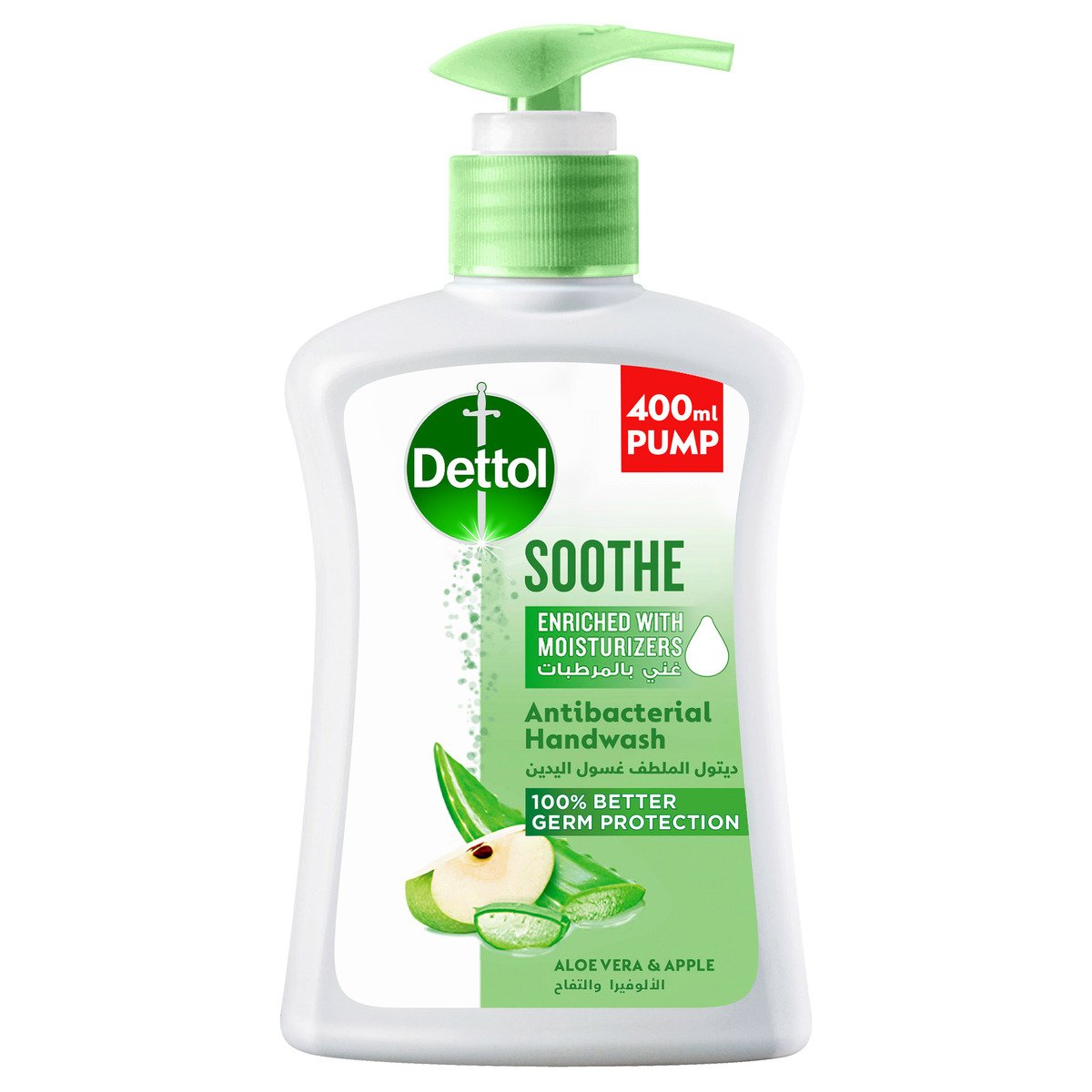 Dettol Soothe Handwash Liquid Soap Aloe Vera & Apple Fragrance 400ml