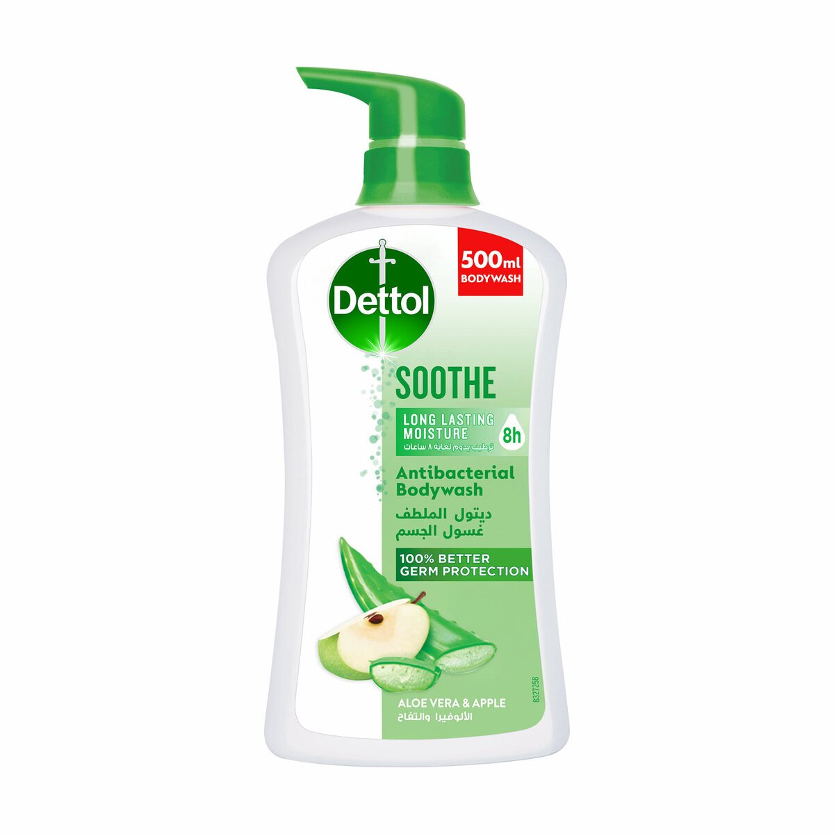 Dettol Soothe Shower Gel & Bodywash Aloe Vera & Apple Fragrance 500 ml