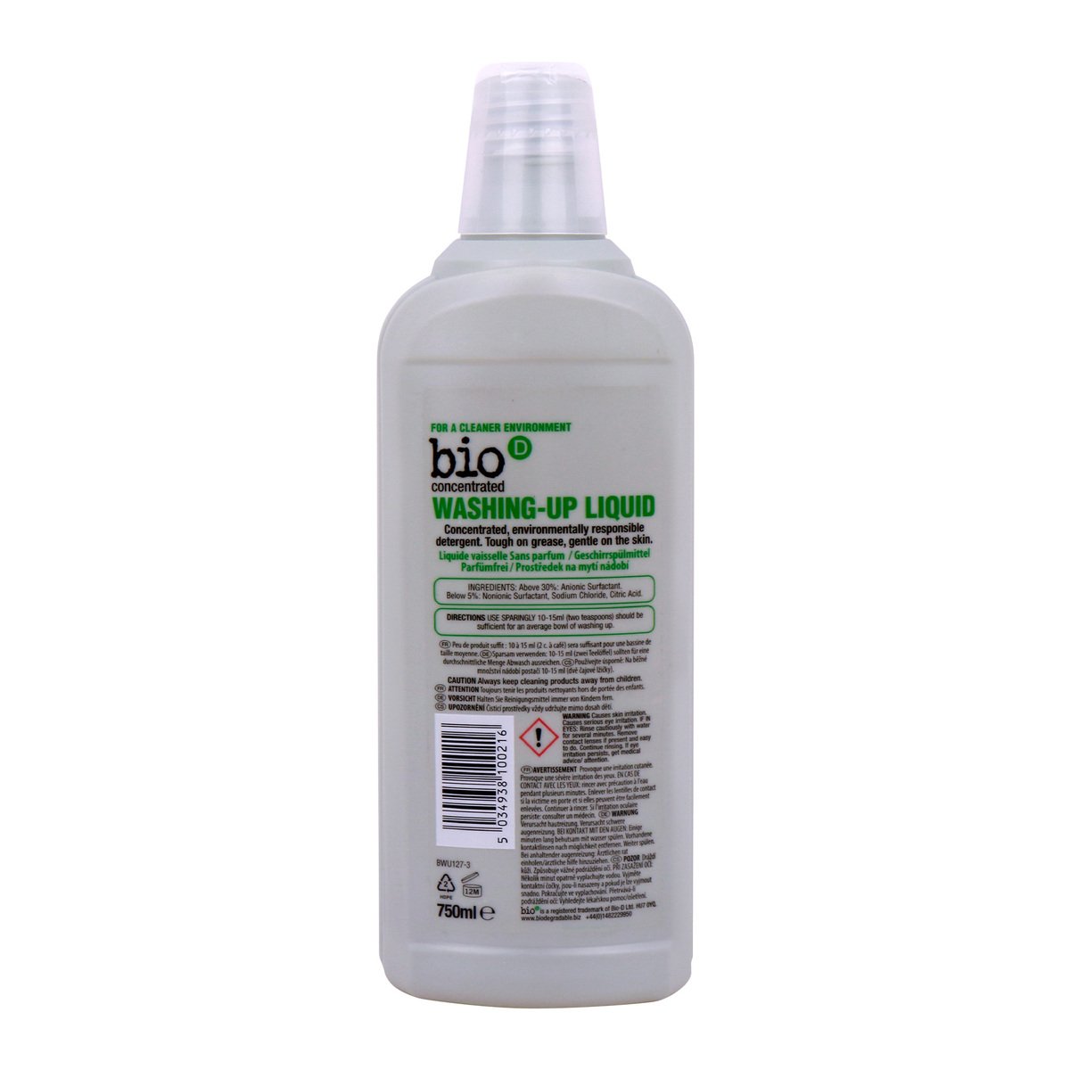 Bio D Concentrated Washing Up Liquid 750ml