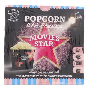 Movies Star Himalayan Salt Microwave Popcorn 100g