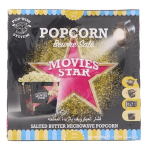 Movies Star Salted Butter Microwave Popcorn 100g