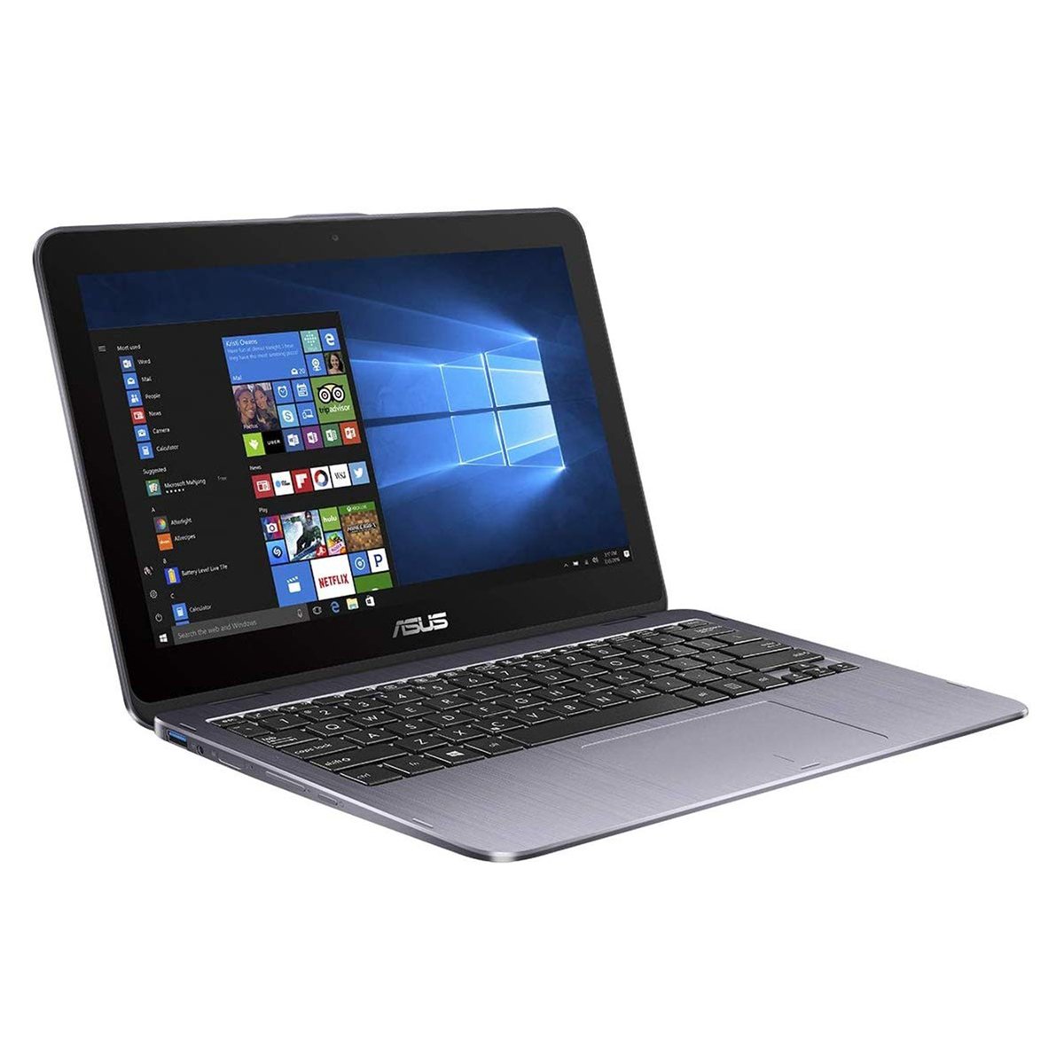 Asus 2in1(Flip)TP203MAH-BP014T Laptop,Intel Atom N4000,11.6 Inch Touch Screen,1TGB HDD,4GB RAM,Grey