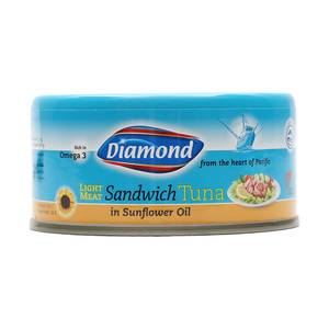 Diamond Light Meat Sandwich Tuna In Sunflower Oil 170g