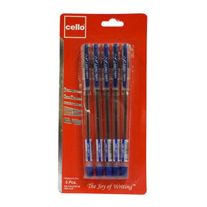 تشيلو أقلام حبر جافة سويفت أزرق 0.7 ملم 5 أقلام