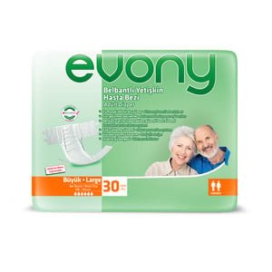 Evony Adult Diaper Unisex Large 30pcs