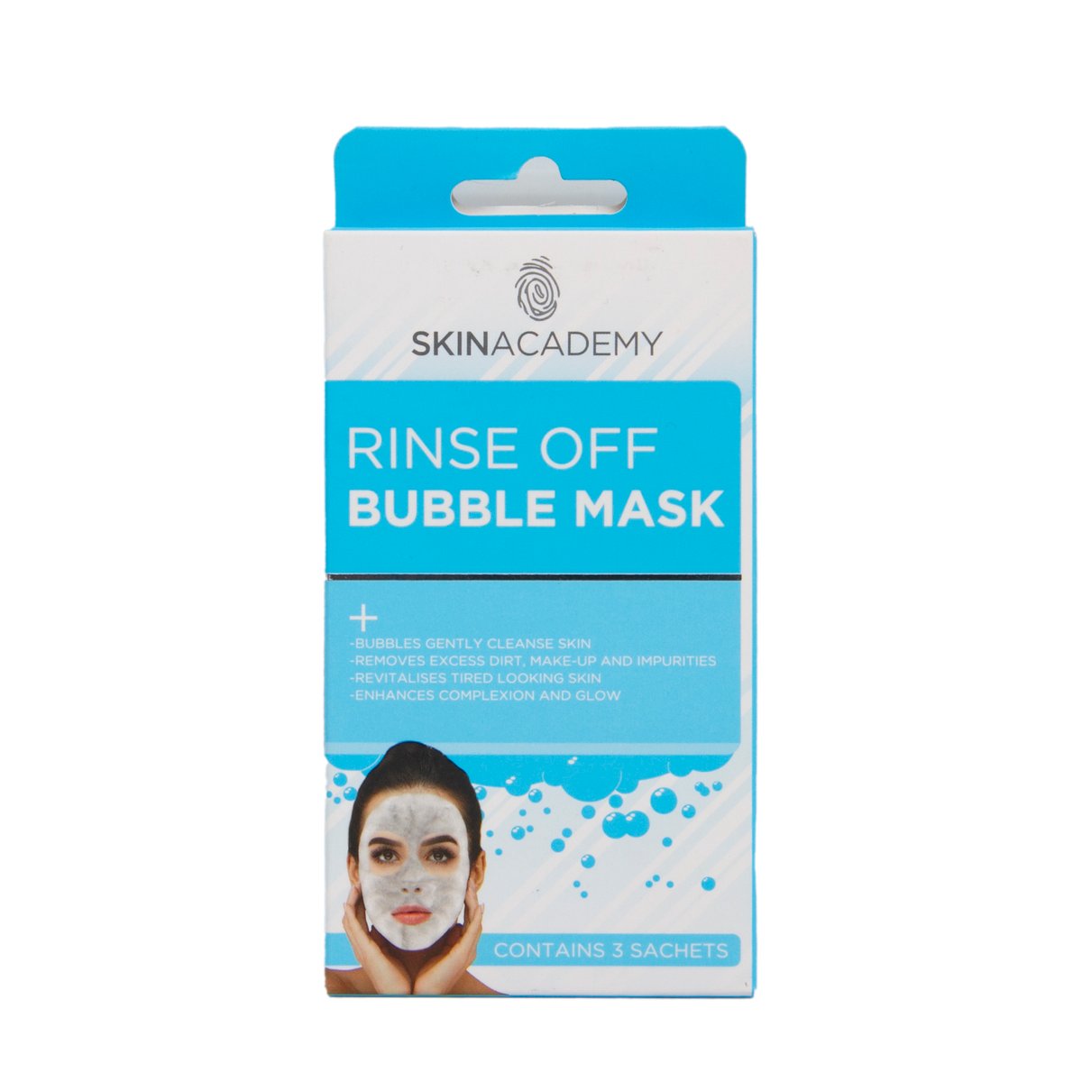 Skin Academy Rinse Off Bubble Mask 3 pcs