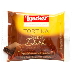 Loacker Gren Pasticceria Tortina Triple Dark 21g