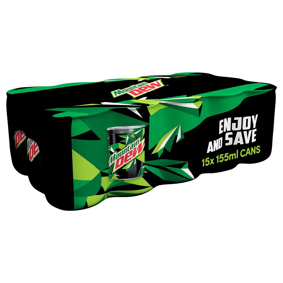 Mountain Dew Carbonated Soft Drink Can 15 x 155 ml