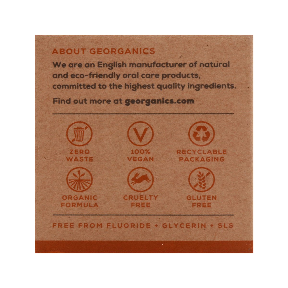 Georganics Orange Natural Toothpaste 60ml