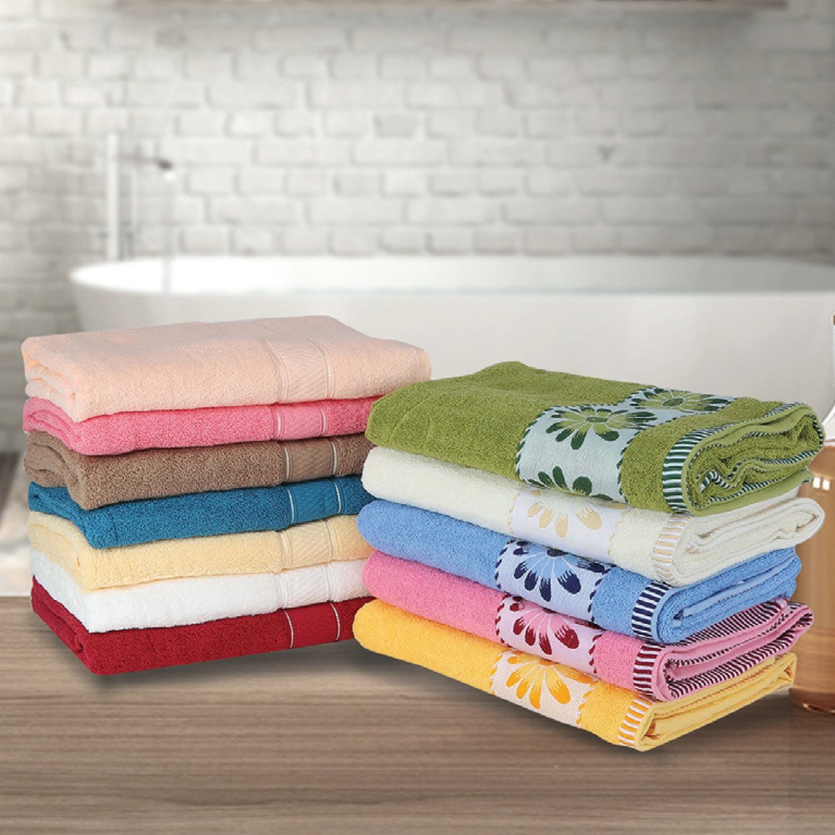Maple Leaf Home Bath Towel Cotton 1pc Assorted Colors Size: W70 x L140cm