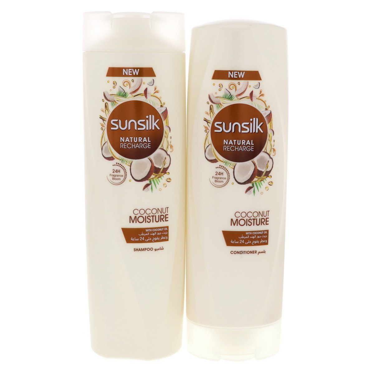 Buy Sunsilk Coconut Moisture Shampoo 400 ml + Conditioner 320 ml Online at Best Price | Shampoo | Lulu KSA in Saudi Arabia