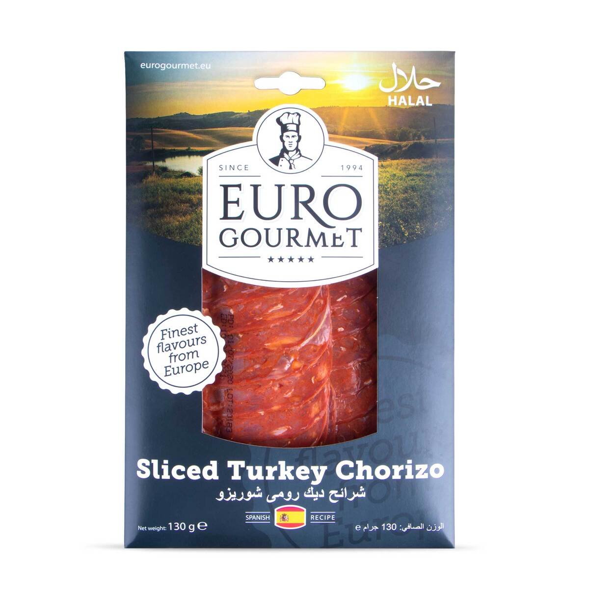 Euro Gourmet Sliced Turkey Chorizo 130g