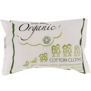 Simply Gentle Organic Cotton Cloths 30pcs