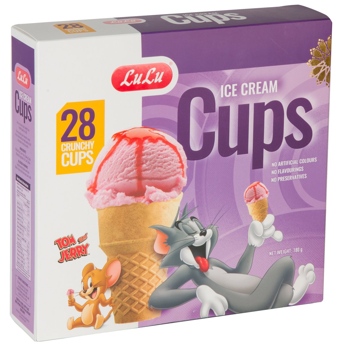 LuLu Ice Cream Crunchy Cups 180g