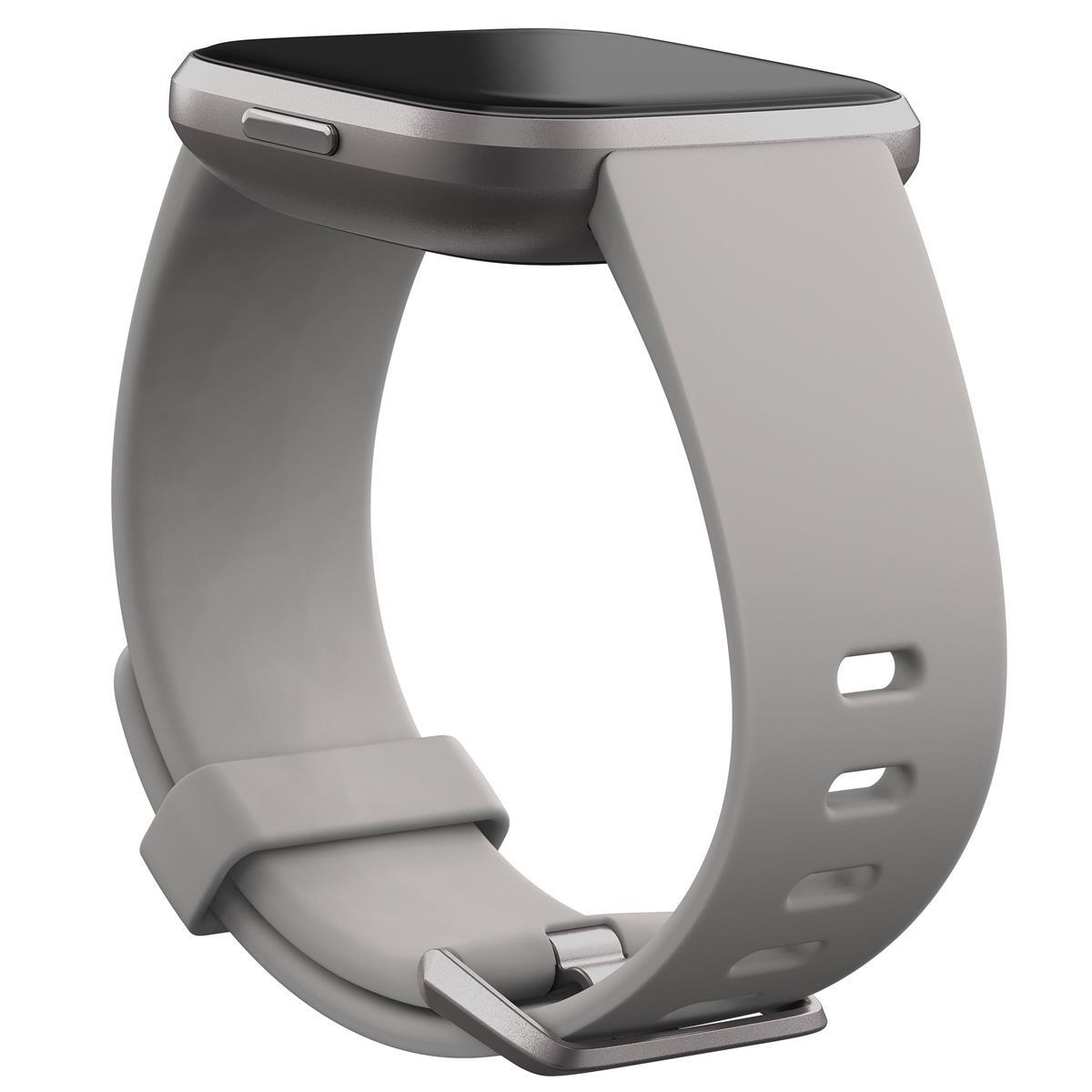 Fitbit Versa 2 Health and Fitness Smartwatch  Stone/Mist Gray Aluminum