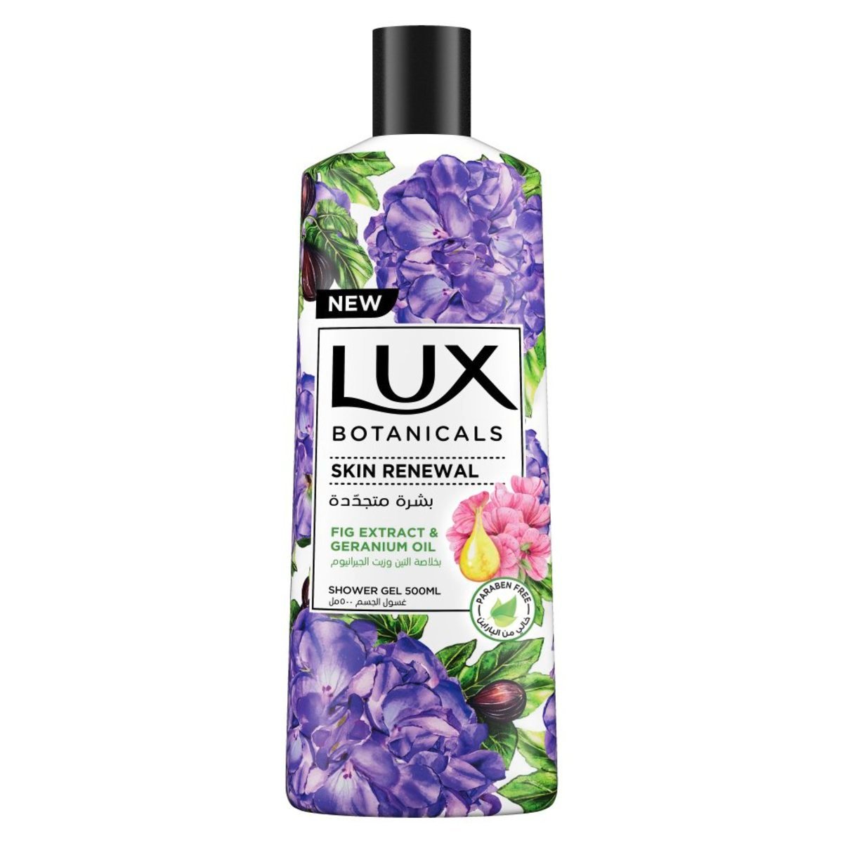 Lux Botanicals Skin Renewal Body Wash Fig Extract And Geranium Oil 500 ml