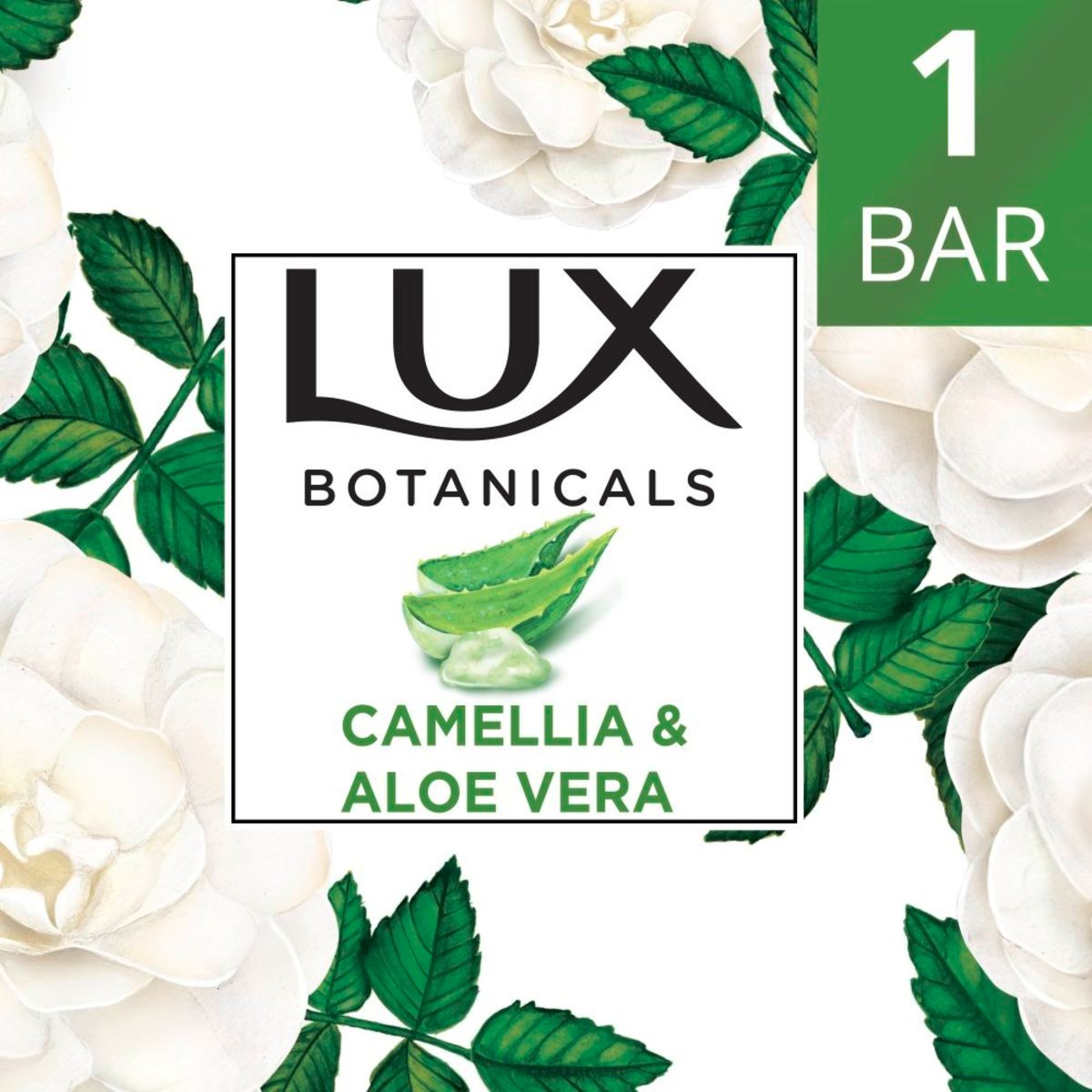 Lux Botanicals Skin Detox Bar Soap Camellia And Aloe Vera 120g
