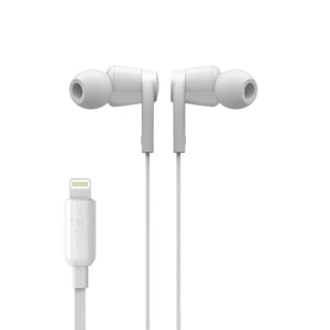 Belkin Rockstar MFI Lightning In-ear Headphones with Microphone(G3H001BTWHT) White