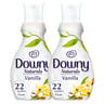 Downy Naturals Concentrate Fabric Softener Vanilla Scent 2 x 880ml