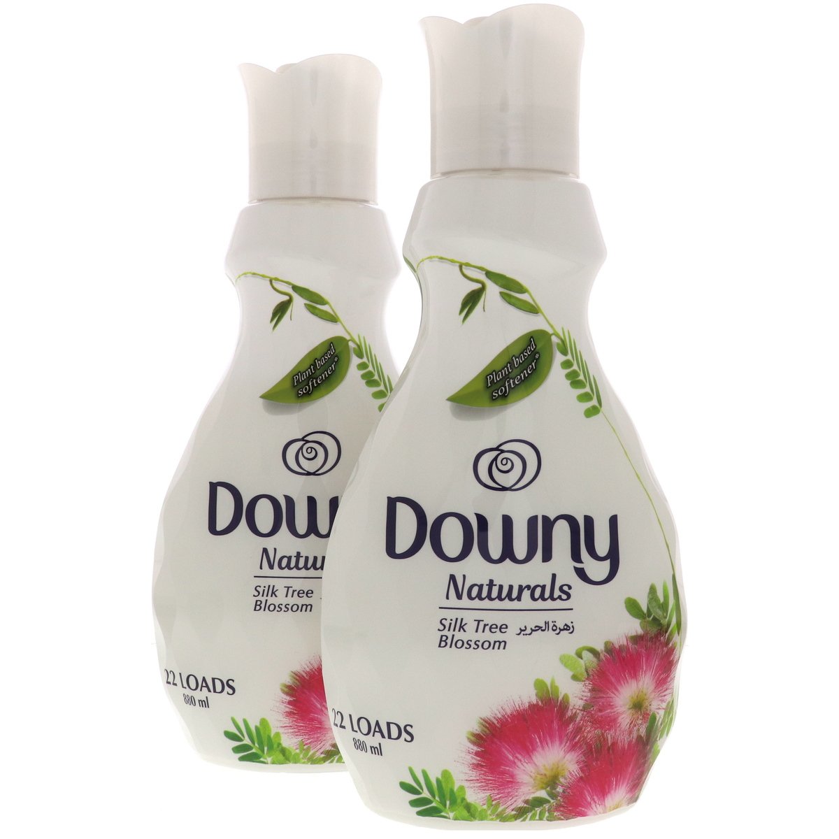 Downy Naturals Concentrate Fabric Softener Silky Tree Blossom Scent 2 x 880ml