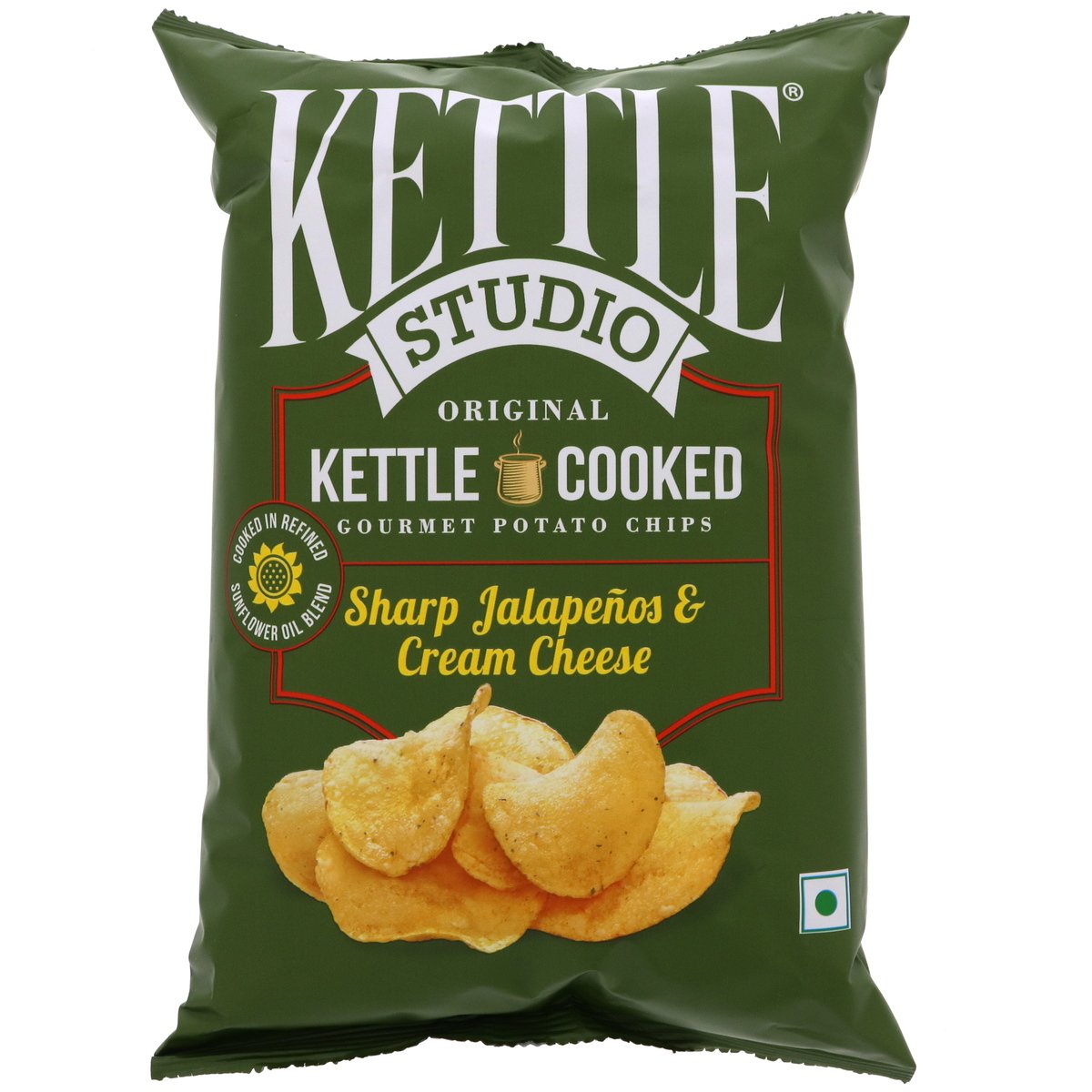 Kettle Studio Sharp Jalapenos & Cream Cheese Potato Chips 125 g