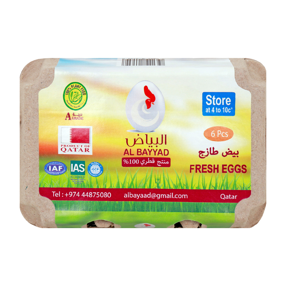 Al Bayyad Fresh Eggs Large 6pcs