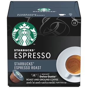 Starbucks Espresso Roast by Nescafe Dolce Gusto Dark Roast Coffee Pods 12pcs