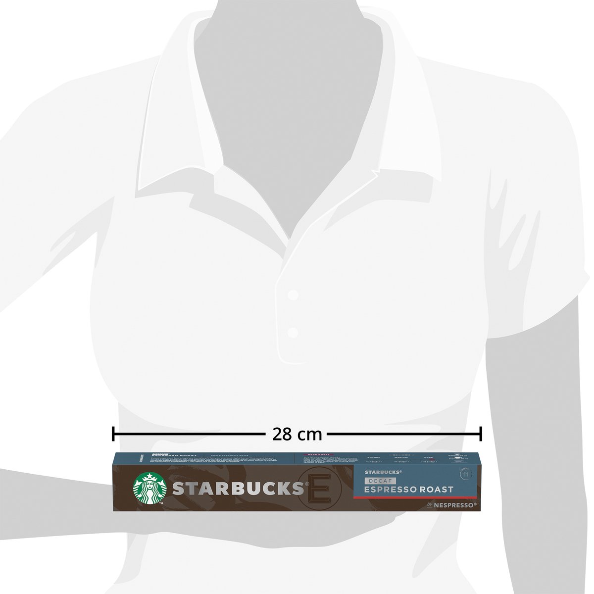 Starbucks Decaf Espresso Roast by Nespresso Dark Roast Coffee Capsules 10 pcs