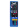 Oral B Toothbrush All Rounder Black Medium Assorted Colours 2+1