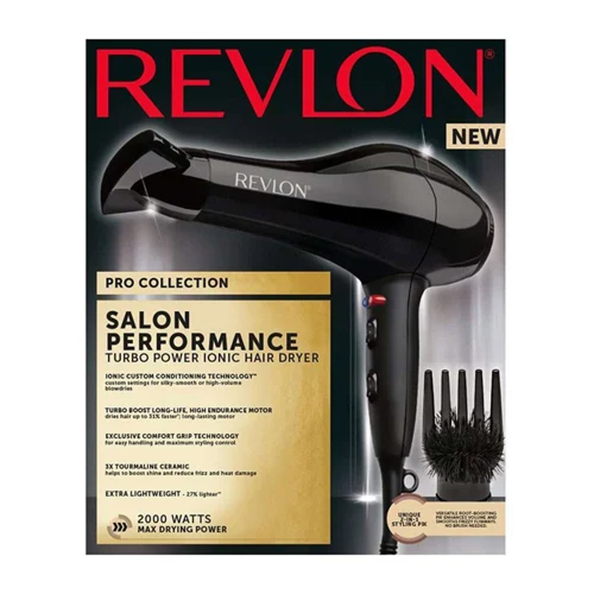 Revlon Salon turbo Ionic hair dryer RVDR5221ARB