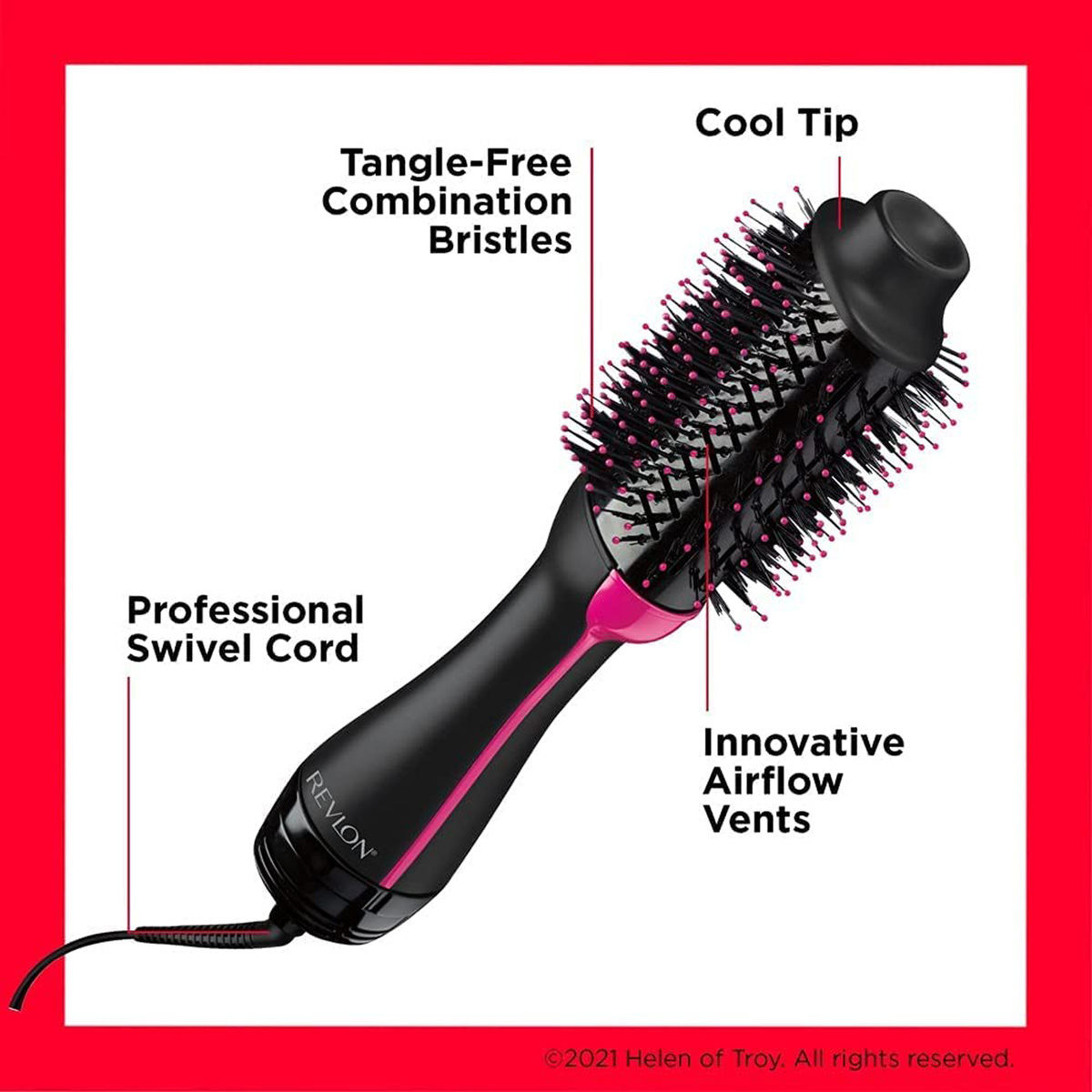 Revlon One-Step Hair Dryer And Volumizer Hot Air Brush 5222 Online at Best  Price | Hair Stylers | Lulu Qatar