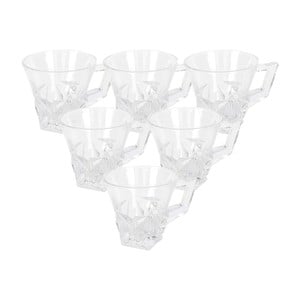 Crystal Drops Glass Tea Cup YJZB-24054 6pcs