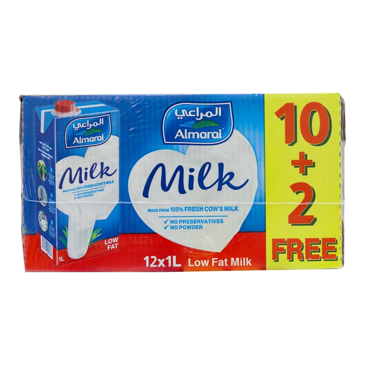 Almarai UHT Milk Low Fat 1Litre 10+2