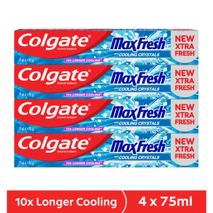 Colgate Gel Toothpaste Max Fresh Cool Mint 4 x 75ml