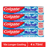 Colgate Gel Toothpaste Max Fresh Cool Mint 4 x 75 ml