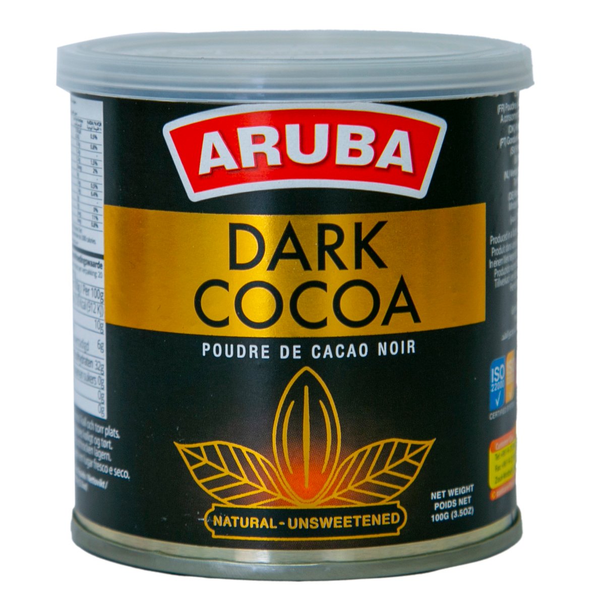 Aruba Dark Cocoa Poudre De Cacao Noir 100g