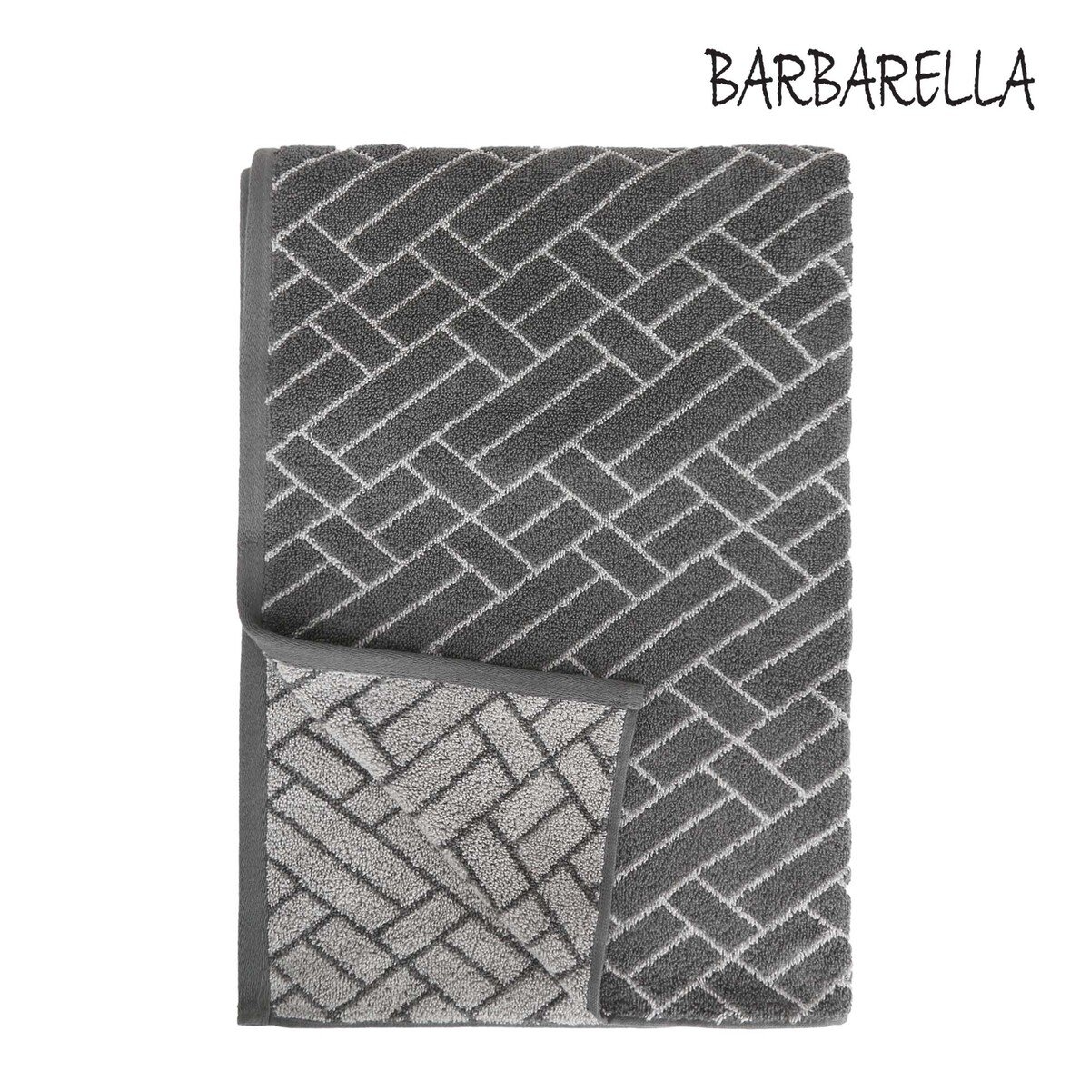 Barbarella Bath Towel Tile Jacquard VAPOR  Size: W76 x L142cm