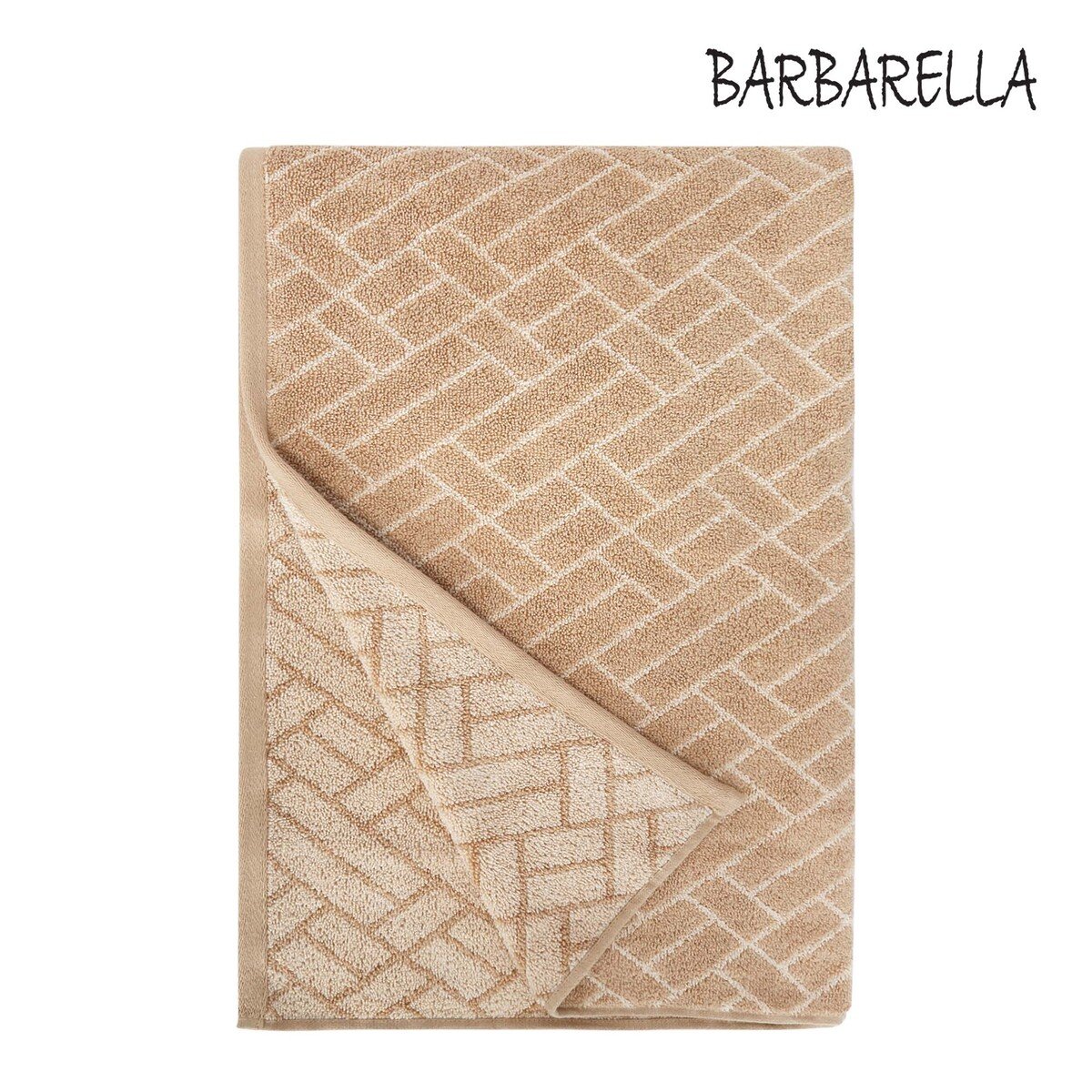Barbarella Bath Towel Tile Jacquard CANDIED Size: W76 x L142cm
