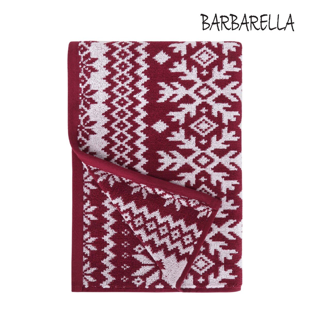 Barbarella Bath Towel Flower Jacquard  Size: W76 x L142cm