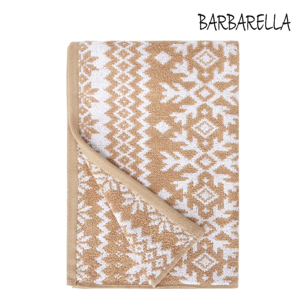 Barbarella Bath Towel Flower Jacquard Size: W76 x L142cm
