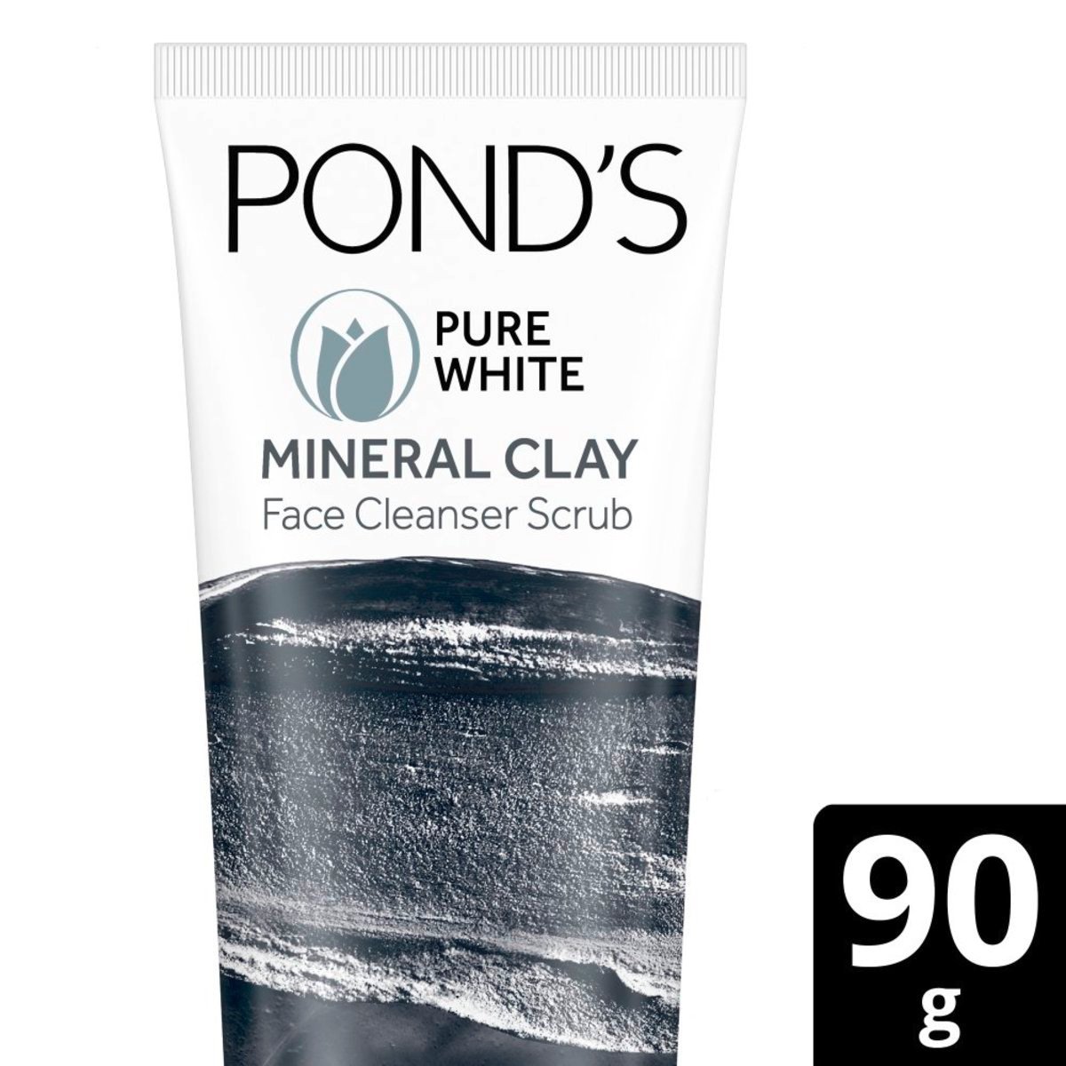 Ponds Face Scrub Pure White Clay Foam 90 g