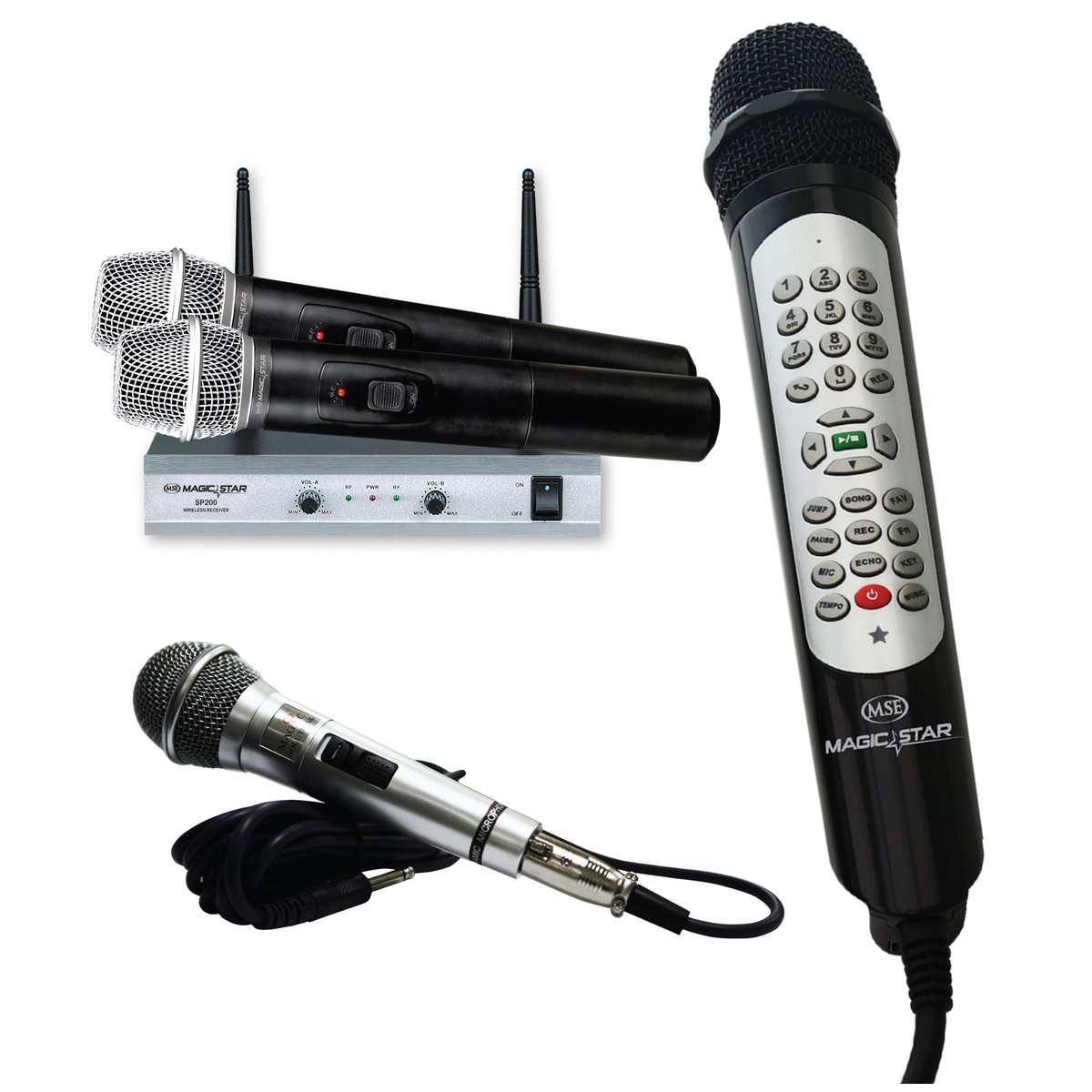 Magic Star Karaoke Microphone Set 805Pro +SP200+LH210+Powerbank