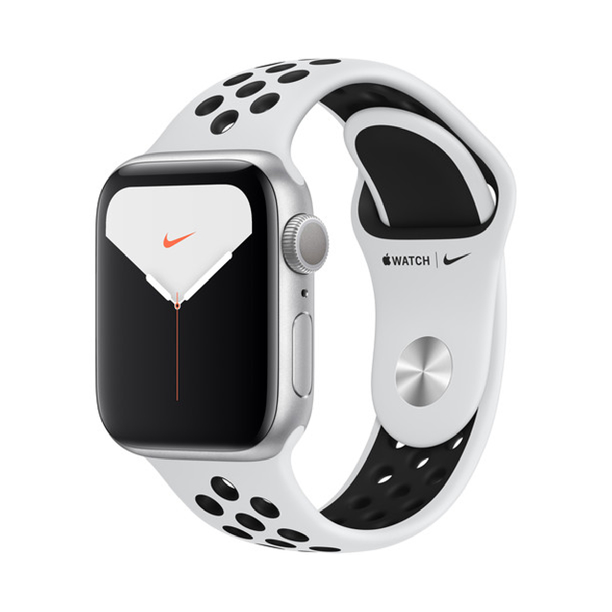 Apple Watch Nike Series 5 GPS MX3R2AE 40mm Silver Aluminium Case with Pure Platinum/Black Nike Sport Band