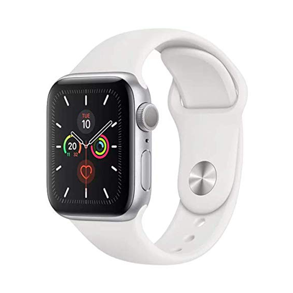 Apple Watch Series 5 GPS MWV62AE 40mm Silver Aluminium Case with White Sport Band